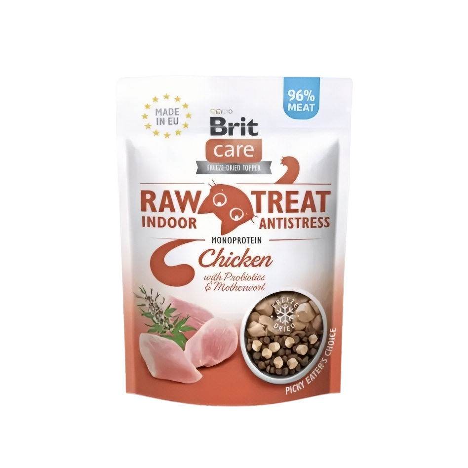 Brit Care Raw Treats Chic Indoor & AntiStress 40g-Brit-Catsmart-express