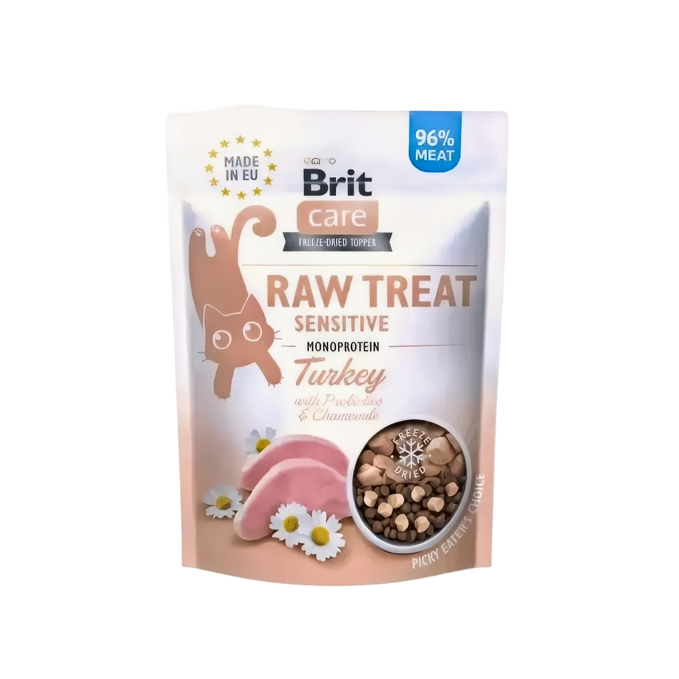 Brit Care Raw Treats Turkey Sensitive 40g-Brit-Catsmart-express