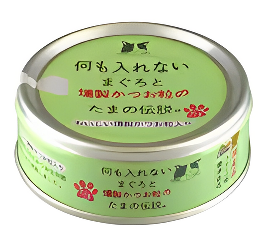 Sanyo Tama No Densetsu Tuna with Dried Bonito in Gravy 70g (24 Cans)-Sanyo-Catsmart-express