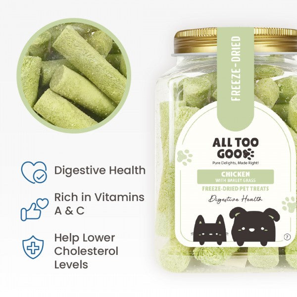 All Too Good Freeze-Dried Treat Chicken w/Barley Grass 120g-All Too Good-Catsmart-express