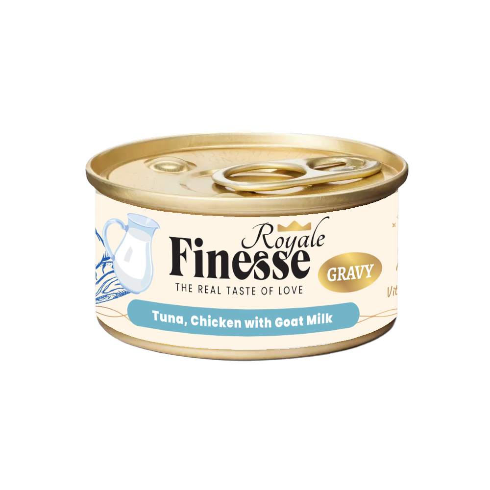 Finesse Royale Tuna & Chicken with Goat Milk 85g (24 cans)-Finesse-Catsmart-express