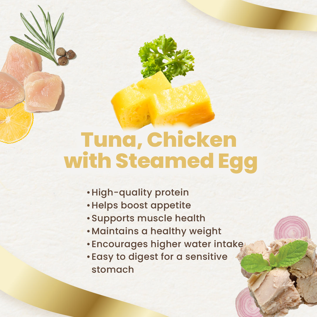 Finesse Royale Tuna & Chicken with Steamed Egg Gravy 85g-Finesse-Catsmart-express