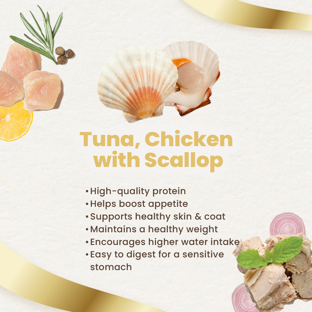 Finesse Royale Tuna & Chicken with Scallop 85g-Finesse-Catsmart-express