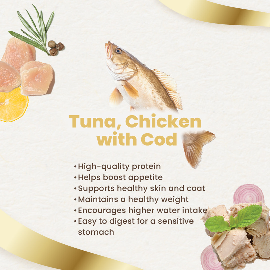 Finesse Royale Tuna & Chicken with Cod Gravy 85g-Finesse-Catsmart-express