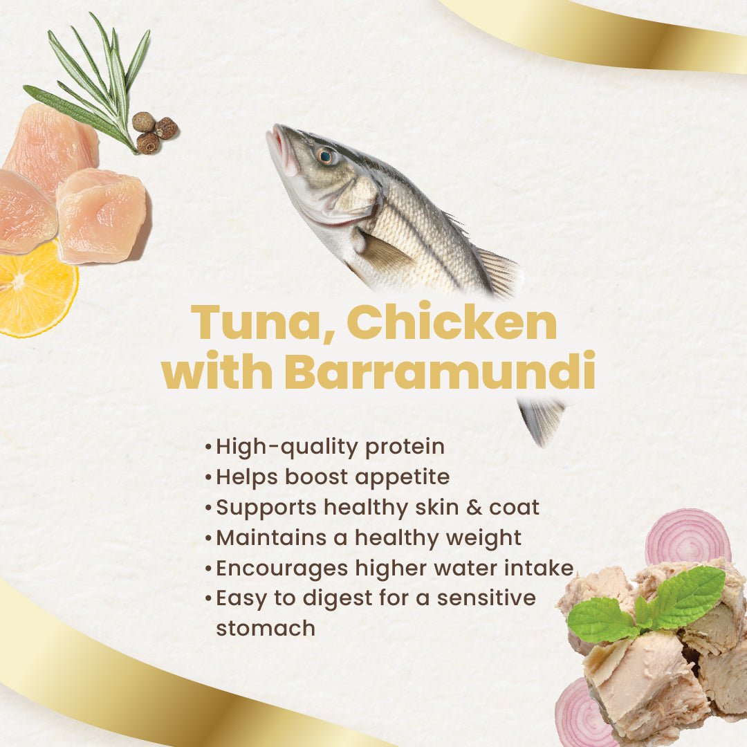 Finesse Royale Tuna & Chicken with Barramundi Gravy 85g-Finesse-Catsmart-express