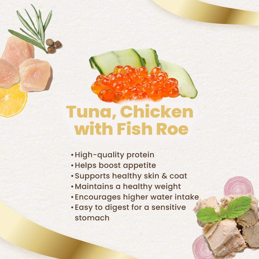 Finesse Royale Tuna & Chicken with Fish Roe Gravy 85g-Finesse-Catsmart-express