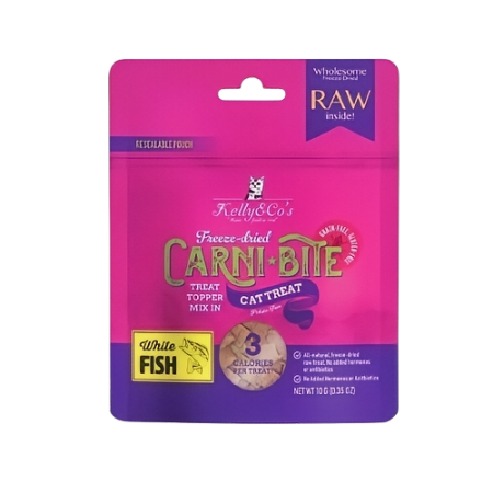 Kelly & Co's Cat Treats Freeze Dried Carnibite Whitefish 10g-Kelly & Co's-Catsmart-express