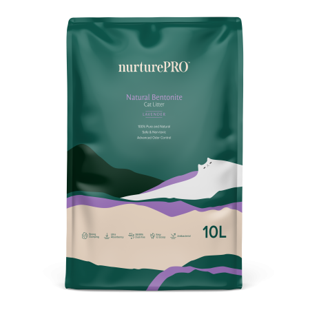Nurture Pro Litter Natural Bentonite Lavender 10L-Nurture Pro-Catsmart-express