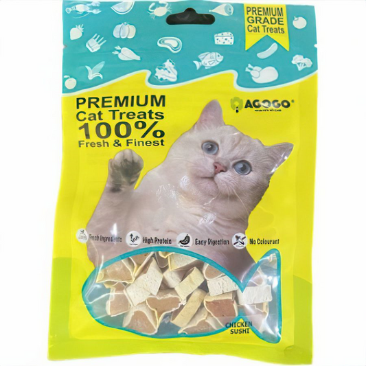 Agogo Treat Premium Grade Chicken Sushi 50g-Agogo-Catsmart-express