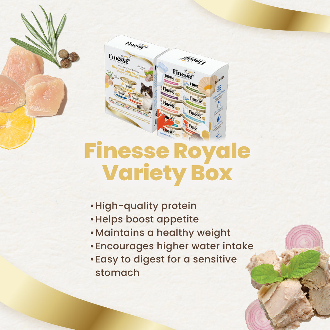 Finesse Royale Variety Box (85g x 10 cans)-Finesse-Catsmart-express