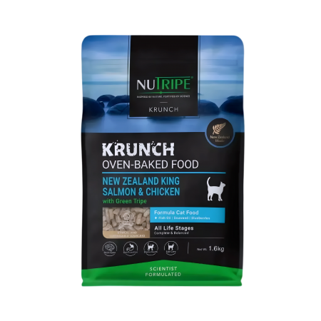 Nutripe Kruch Oven-Baked Salmon & Chic w/Green Tripe 1.6kg-Catsmart-express-Catsmart-express