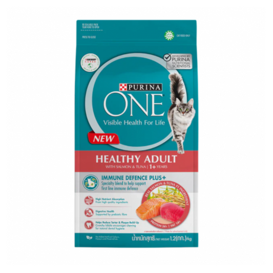 Purina One Healthy Adult - Salmon and Tuna 1.2kg-Purina-Catsmart-express