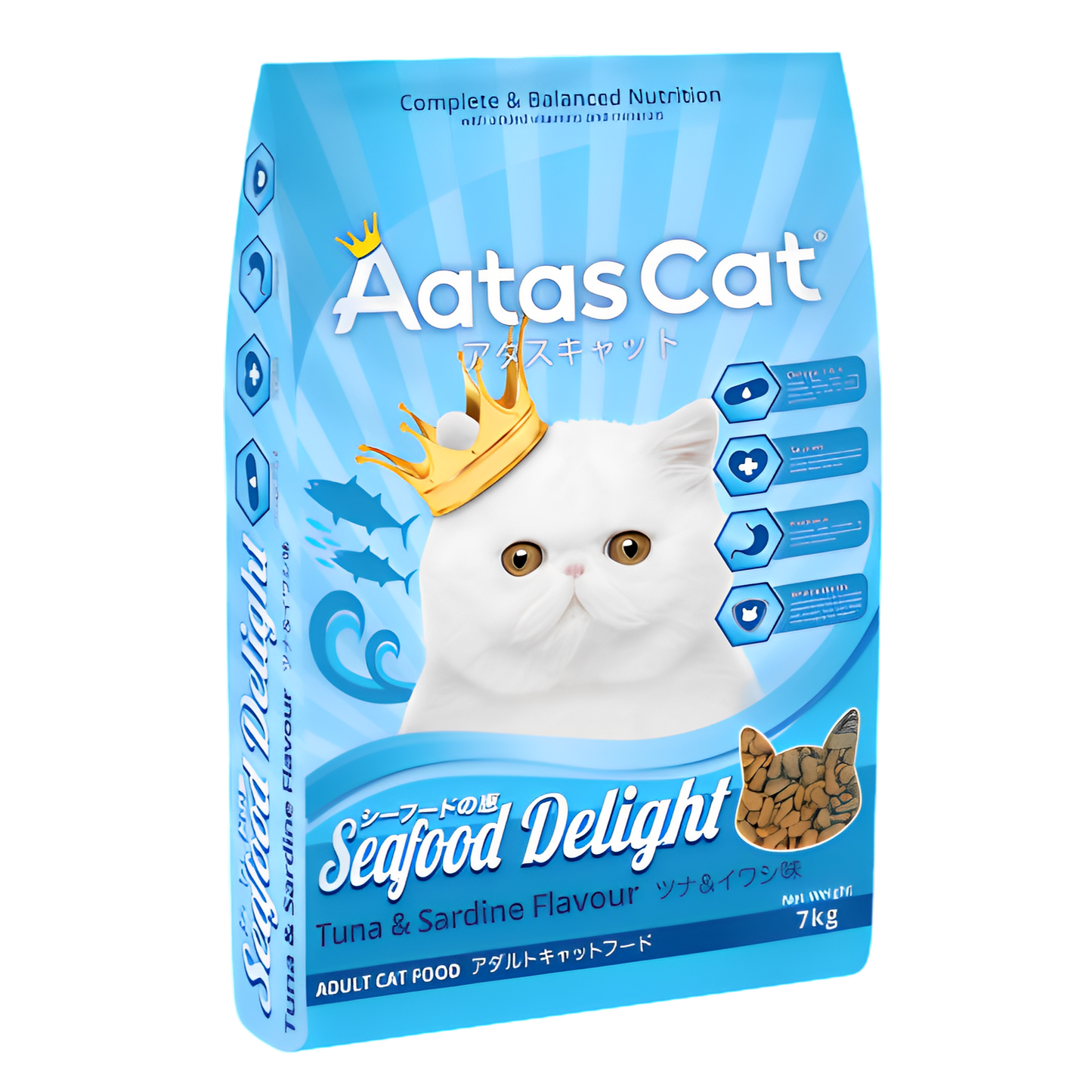Aatas Dry Food Seafood Delight Tuna & Sardine 7kg-Aatas Cat-Catsmart-express