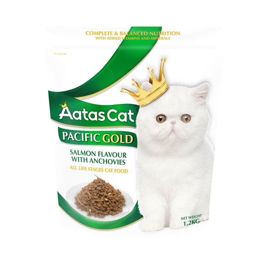 Aatas Cat Pacific Gold Salmon Flavour With Anchovies 1.2kg-Aatas Cat-Catsmart-express