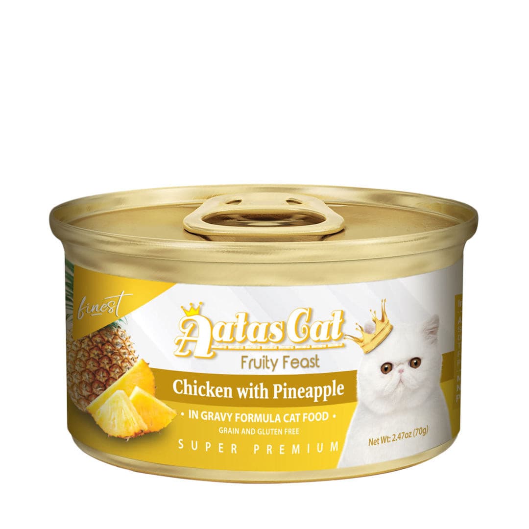 Aatas Cat Finest Fruity Feast Chicken with Pineapple in Gravy 70g-Aatas Cat-Catsmart-express