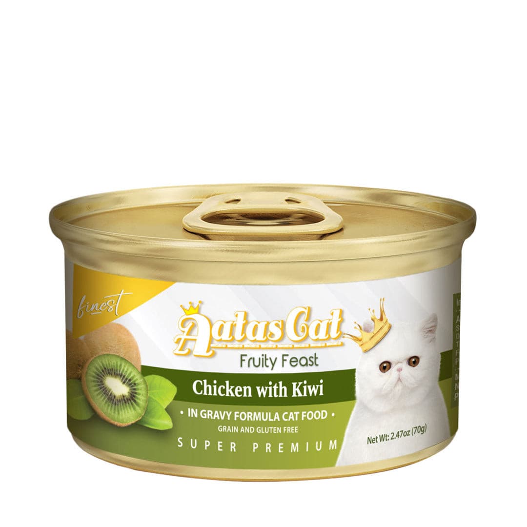 Aatas Cat Finest Fruity Feast Chicken with Kiwi in Gravy 70g-Aatas Cat-Catsmart-express