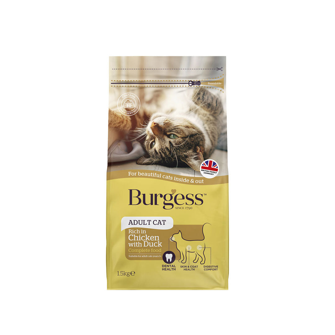 Burgess British Chicken with Duck 1.5kg-Burgess-Catsmart-express