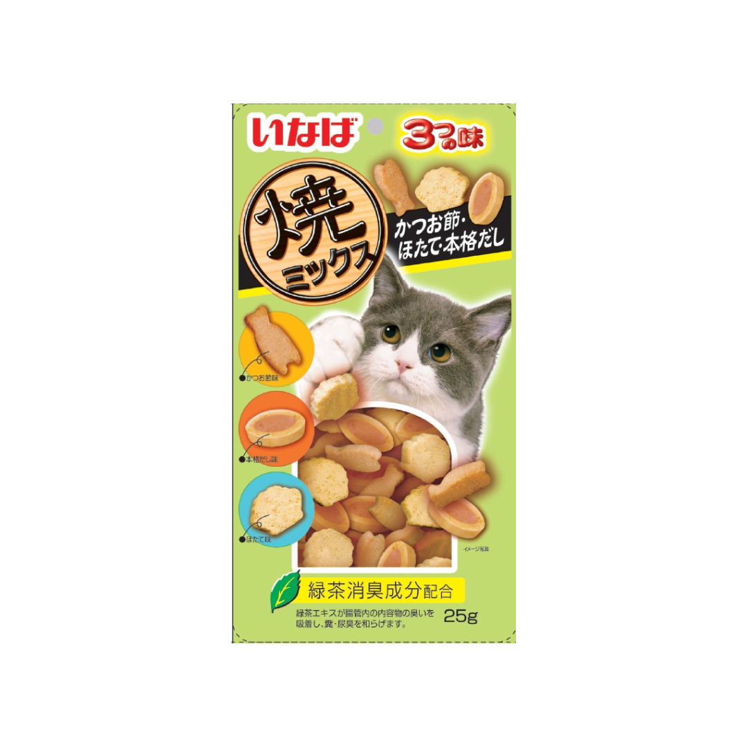 Ciao Soft Bits Chicken Fillet with Tuna Dried Bonito and Scallop Flavor 25g (6 Packs)-Ciao-Catsmart-express