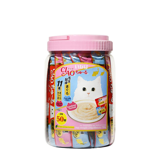 Ciao Chu ru Functional with Added Vitamin and Green Tea Extract 14g x 50pcs-Ciao-Catsmart-express