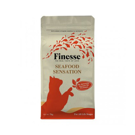 Finesse Dry Food Seafood Sensation Fish & Poultry 1.5kg (6 bags)-Finesse-Catsmart-express