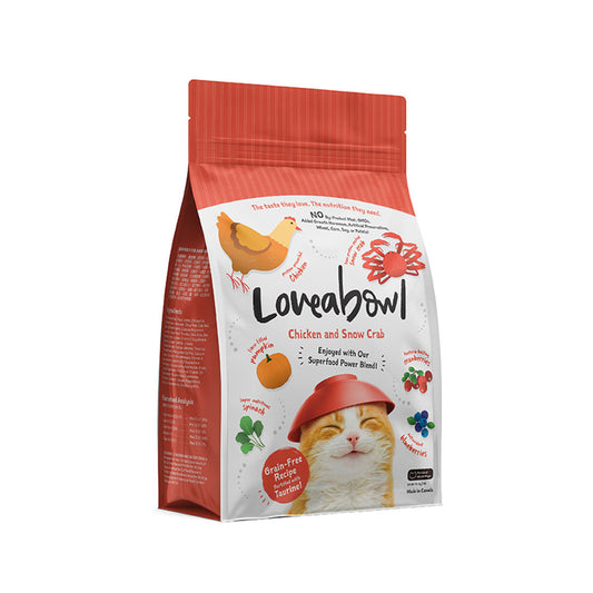 Loveabowl Grain-Free Chicken & Snow Crab 1kg-Loveabowl-Catsmart-express