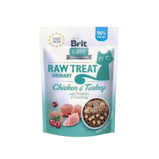 Brit Care Raw Treats Chic Turkey Urinary 40g (2 packs)-Brit-Catsmart-express