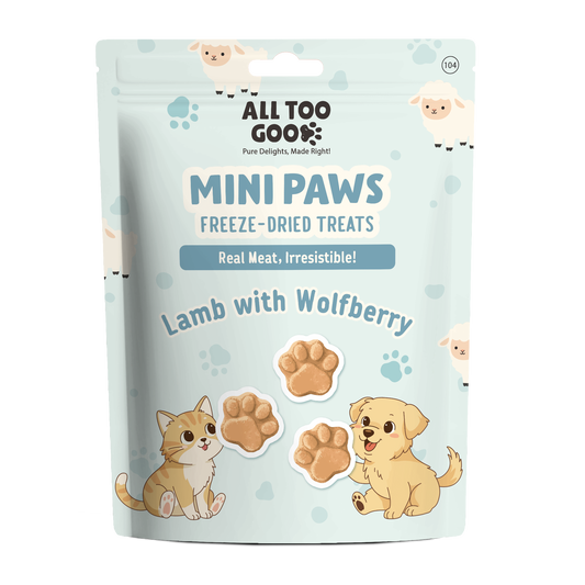 All Too Good Mini Paws Freeze-Dried Treats Lamb w/Wolfberry 54g (3 packs)-All Too Good-Catsmart-express
