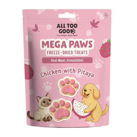 All Too Good Mega Paws Freeze-Dried Treats Chic w/Pitaya 54g (3 packs)-All Too Good-Catsmart-express