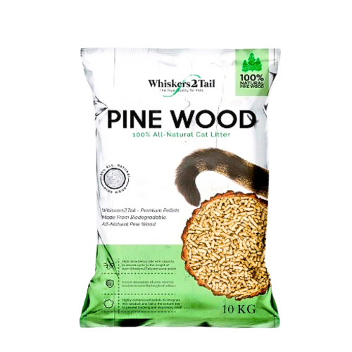 Whiskers2Tail Pine Wood Litter 10kg (2 packs)-Whiskers2Tail-Catsmart-express