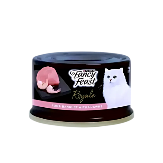 Fancy Feast Canned Food Royale Tuna Banquet w/Prawns 85g (24 cans)-Fancy Feast-Catsmart-express