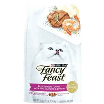 Fancy Feast Dry Food Filet Mignon w/Seafood & Shrimp 1.36kg-Fancy Feast-Catsmart-express