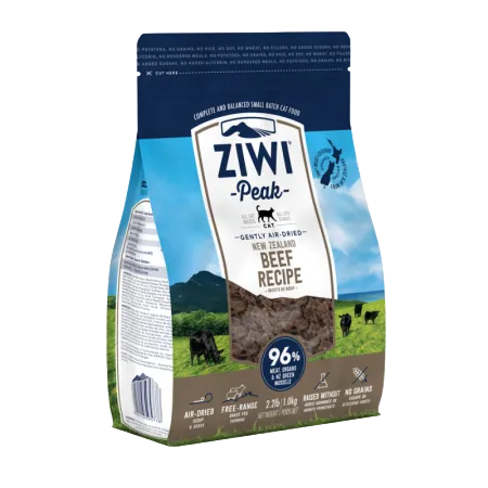 Ziwi Peak Cat Food Air Dried Beef Recipe 1kg-Ziwi-Catsmart-express