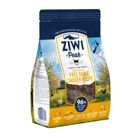 Ziwi Peak Cat Food Air Dried Free Range Chicken Recipe 1kg-Ziwi-Catsmart-express