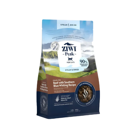 Ziwi Peak Cat food Steam Dried Beef Southern Blue Whitening 800g-Ziwi-Catsmart-express