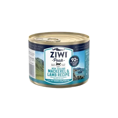 Ziwi Peak Cat Canned Food NZ Mackerel & Lamb Recipe 185g-Ziwi-Catsmart-express