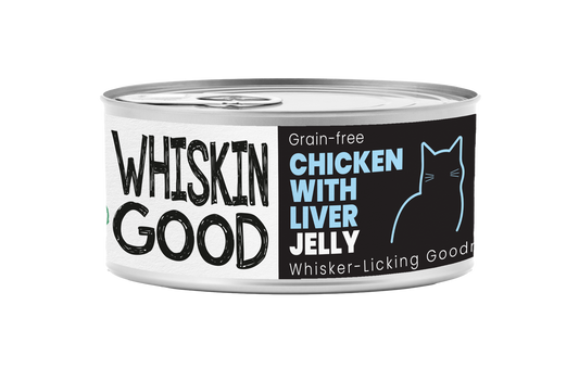 WhiskinGood Wet Food Chic w/Liver Jelly 70g (24 cans)-Catsmart-express-Catsmart-express