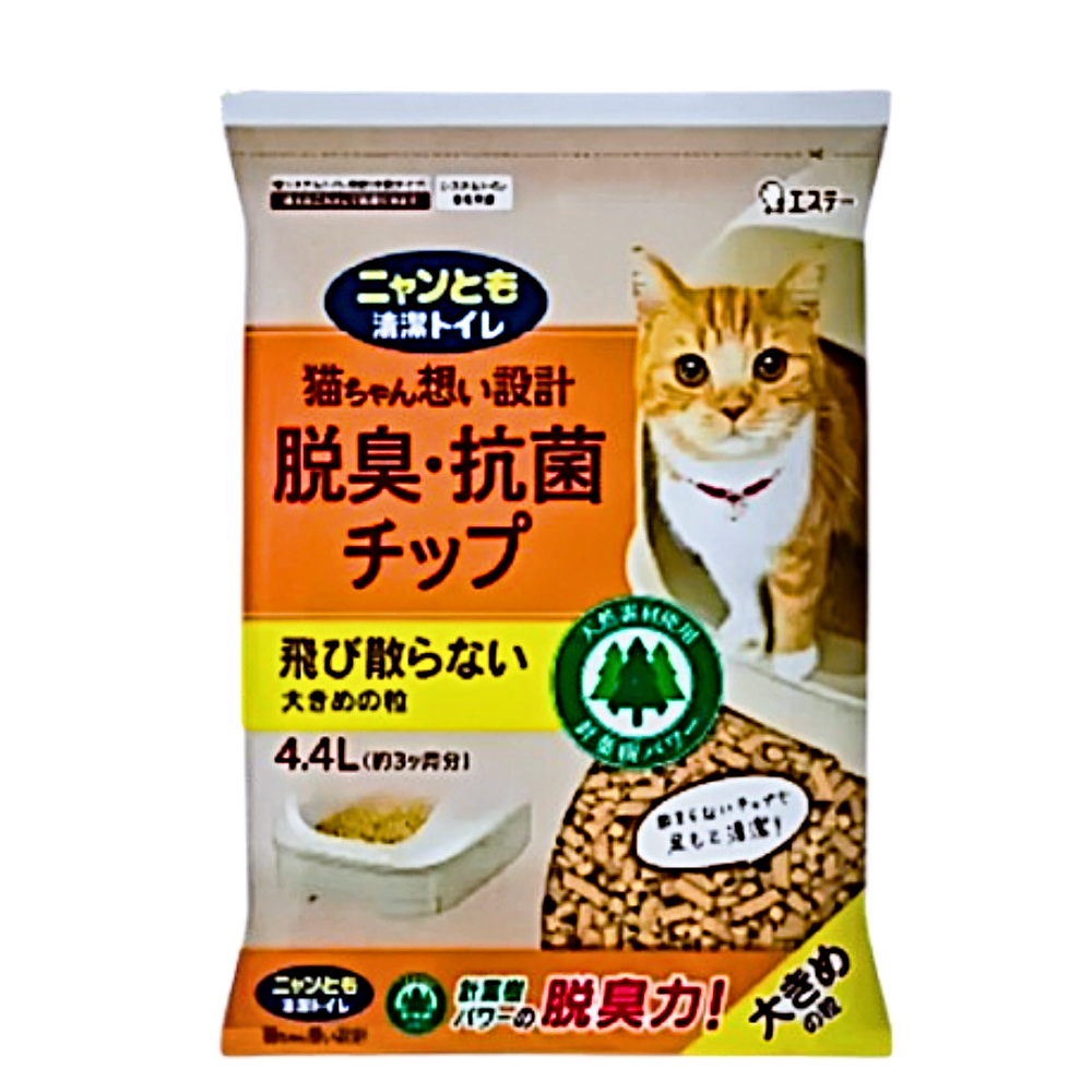 NyanTomo Cat Litter Natural Wood Large Grains 4.4L-Catsmart-express-Catsmart-express