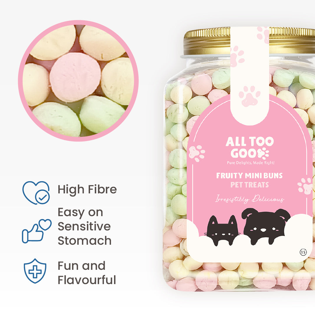 All Too Good Treats Fruity Mini Buns 400g-All Too Good-Catsmart-express