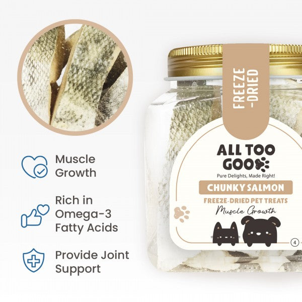 All Too Good Freeze-Dried Treat Chunky Salmon 60g-All Too Good-Catsmart-express