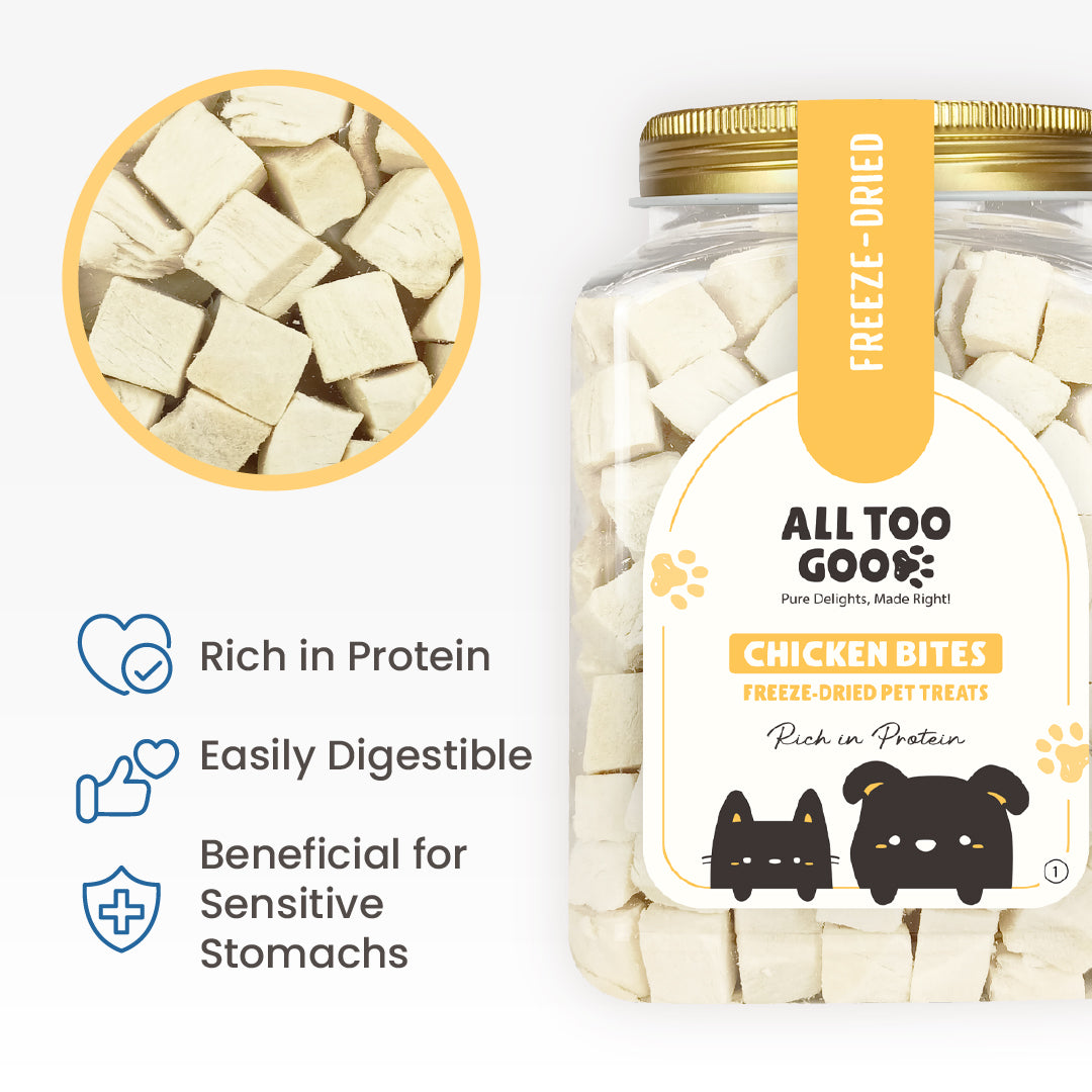 All Too Good Freeze-Dried Treat Chicken Bites 120g-All Too Good-Catsmart-express