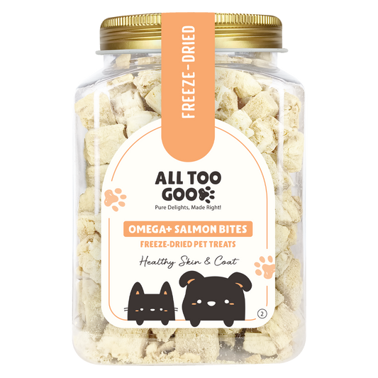 All Too Good Freeze-Dried Treat Omega+Salmon Bites 100g-All Too Good-Catsmart-express