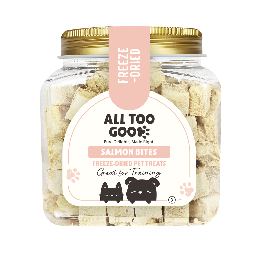 All Too Good Freeze-Dried Treat Salmon Bites 90g-All Too Good-Catsmart-express