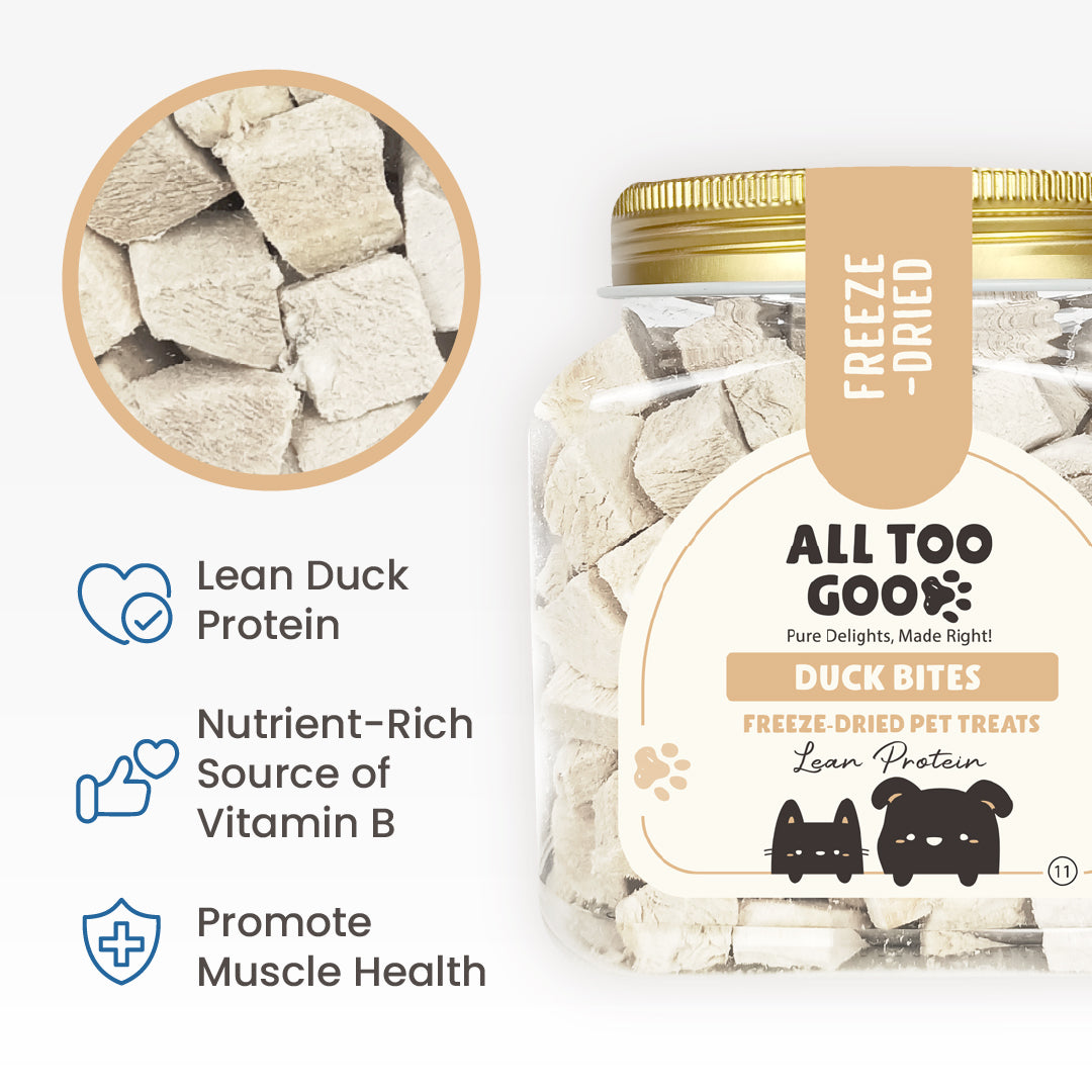 All Too Good Freeze-Dried Treats Duck Bites 70g-All Too Good-Catsmart-express
