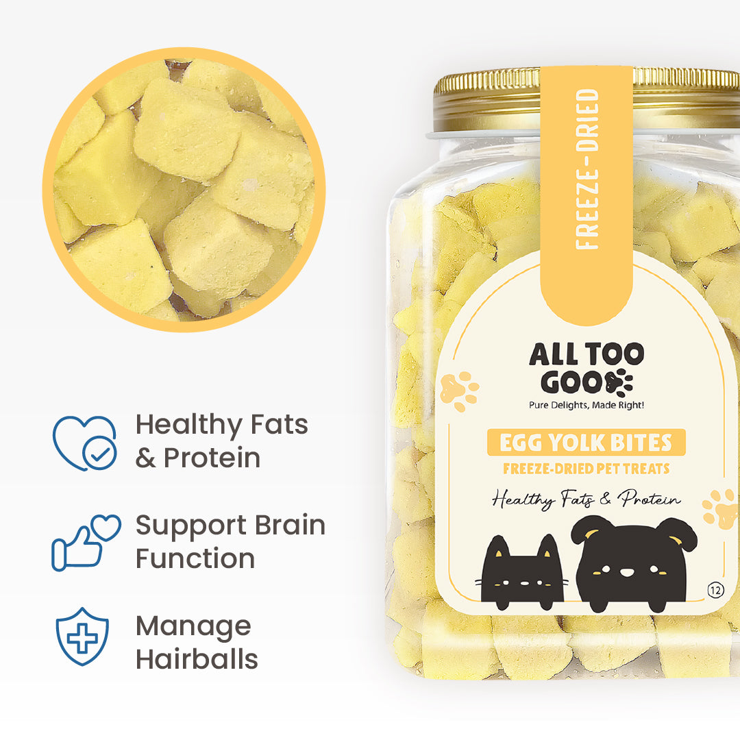 All Too Good Freeze-Dried Treats Egg Yolk Bites 120g-All Too Good-Catsmart-express