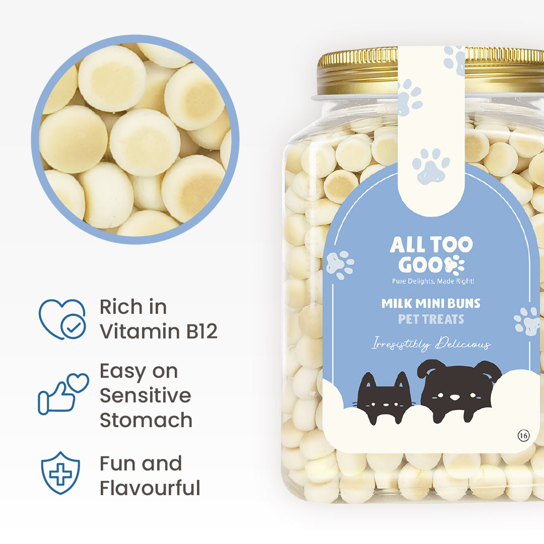 All Too Good Treats Milk Mini Buns 500g-All Too Good-Catsmart-express