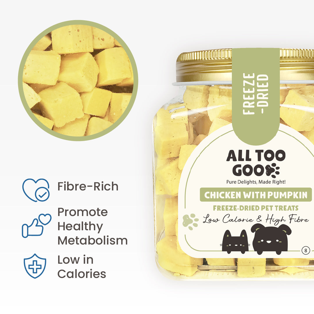 All Too Good Freeze-Dried Treats Chicken w/Pumpkin 120g-All Too Good-Catsmart-express