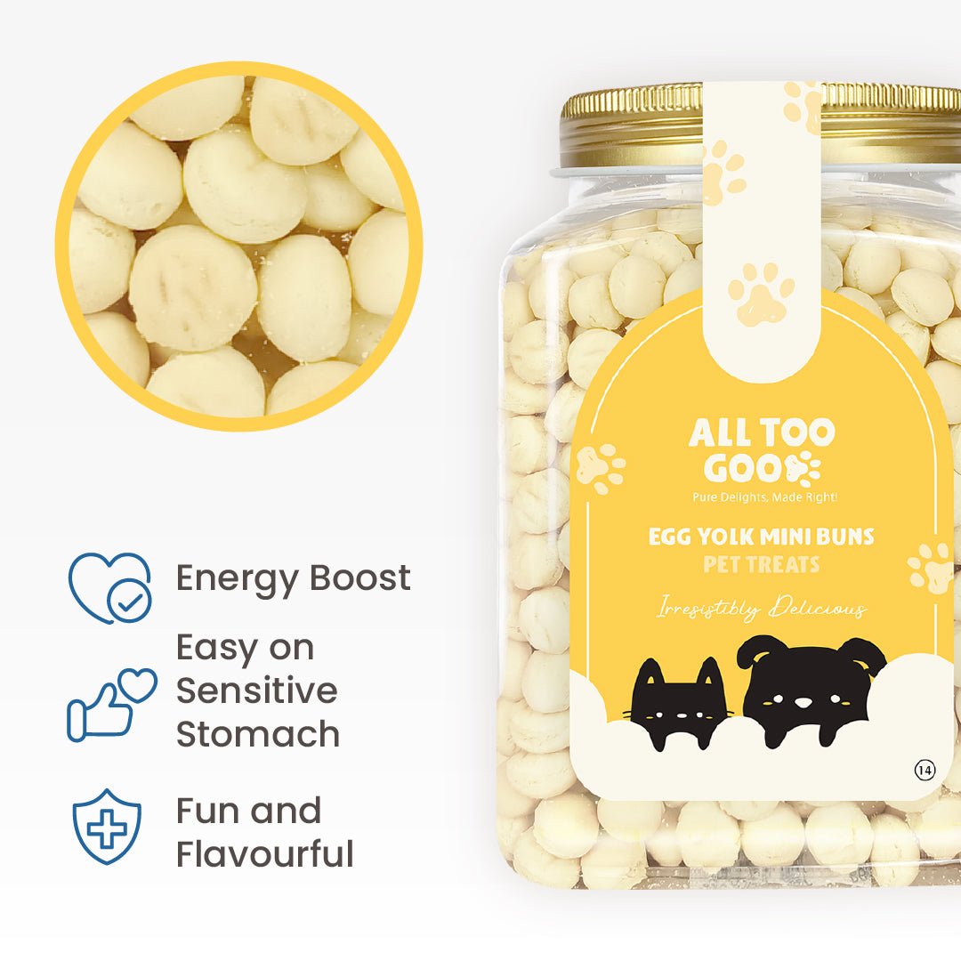 All Too Good Treats Egg Yolk Mini Buns 450g-All Too Good-Catsmart-express