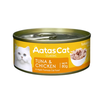 Aatas Cat Tantalizing Tuna & Chicken 80g Carton (24 Cans)-Aatas Cat-Catsmart-express