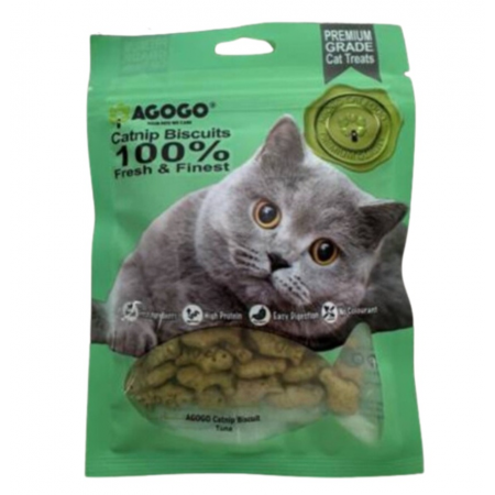 Agogo Cat Treat Catnip Biscuit Tuna 40g-Agogo-Catsmart-express