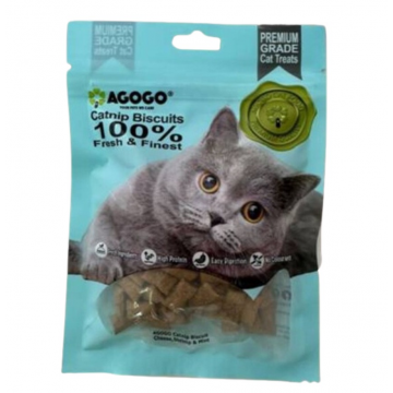 Agogo Cat Treat Catnip Biscuit Cheese, Shrimp & Mint 50g-Agogo-Catsmart-express